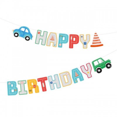Banner Happy Birthday Autíčka