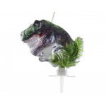 Narodeninová sviečka Dinosaurus metalická