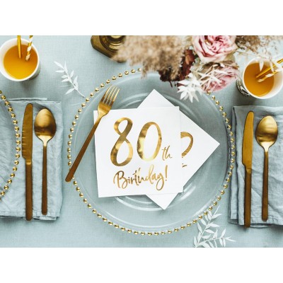 Servítky 80 th Birthday