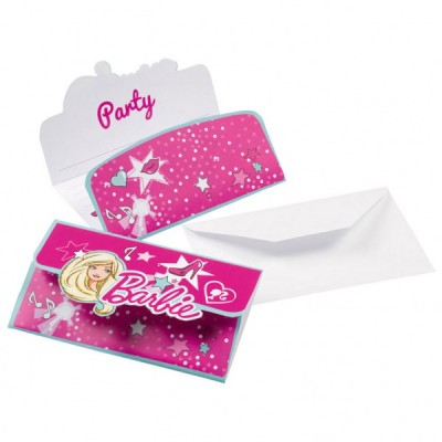 Pozvánky na párty Barbie popstar
