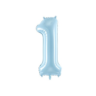 Fóliový balón 1 slabo modrá