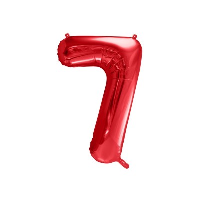 Fóliový balón 7 červený