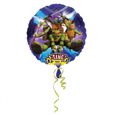 Spievajúci fóliový balón Ninja Turtles