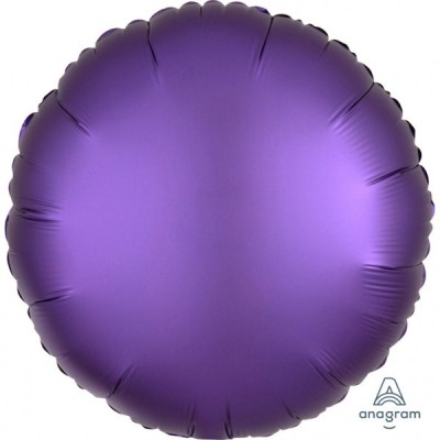 Fóliový balón Satin Luxe guľatý kráľovská fialová