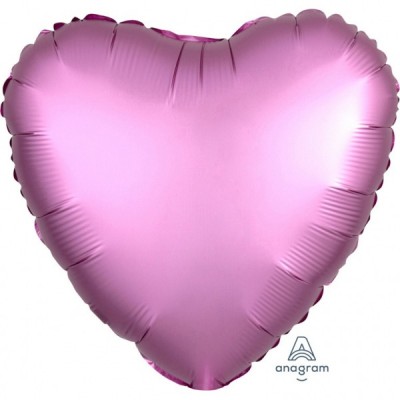 Fóliový balón Satin Luxe Flamingo srdce
