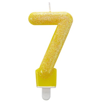 Sviečka narodeninová 7 Glitter