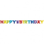 Baner Happy Birthday farebný