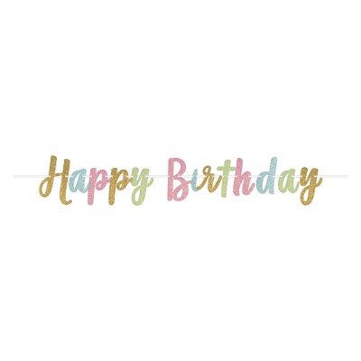 Baner písmenkový Happy Birthday