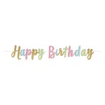 Baner písmenkový Happy Birthday