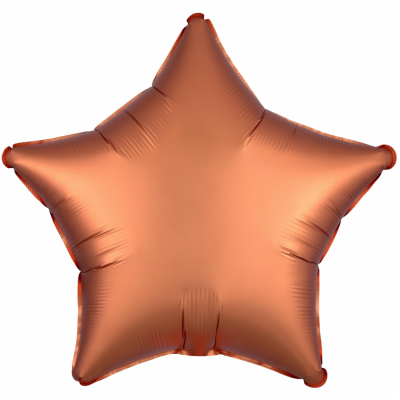 Fóliový balón Satin Luxe hviezda medená