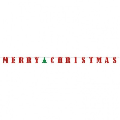 Baner písmenkový Merry Christmas