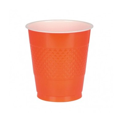 Poháre plastové oranžové