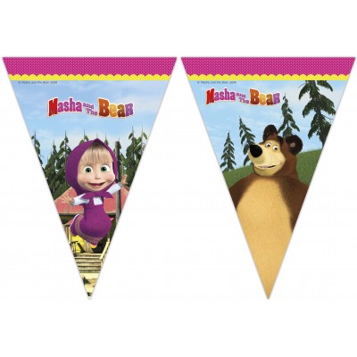 Vlajkový banner Masha a Bear