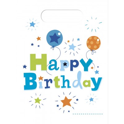 Tašky na párty Happy B-Day BOY