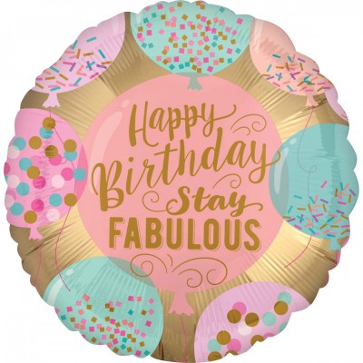 Fóliový balón Happy B-Day stay fabulous