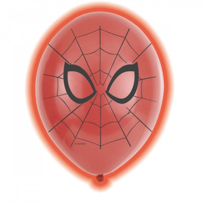Svietiace latexové LED balóny Spider-Man
