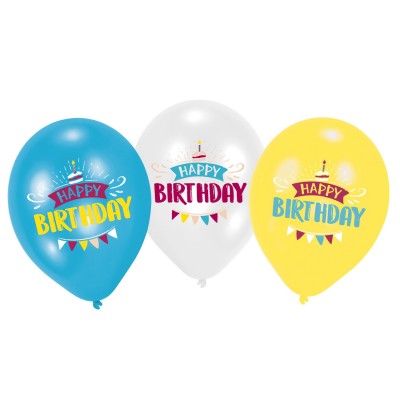 Latexové balóny Happy Birthday party