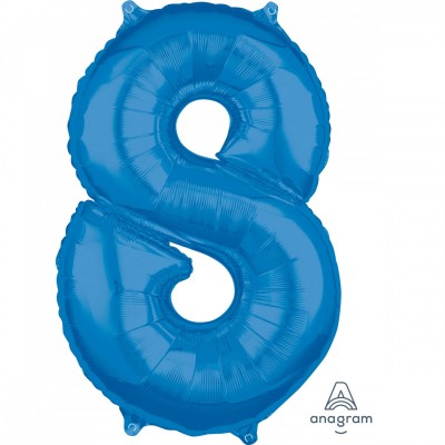 Fóliový balón 8 modrý