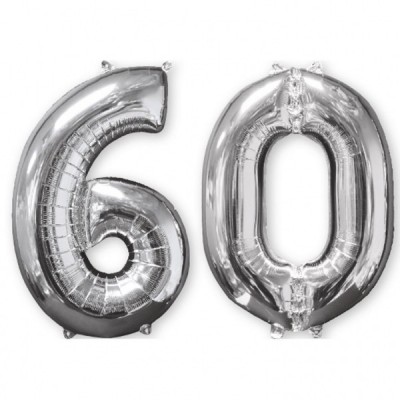 Fóliový balón 60 strieborný