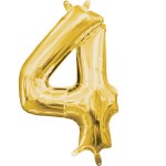 Fóliový balón 4 zlatý