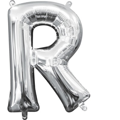 Fóliový balón R strieborný