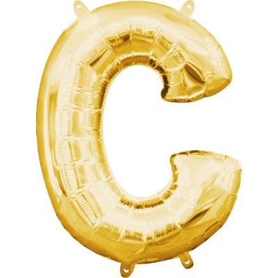 Fóliový balón C zlatý