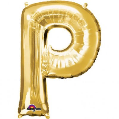 Fóliový balón P zlatý