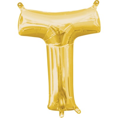 Fóliový balón T zlatý