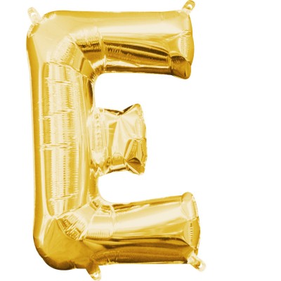 Fóliový balón E zlatý