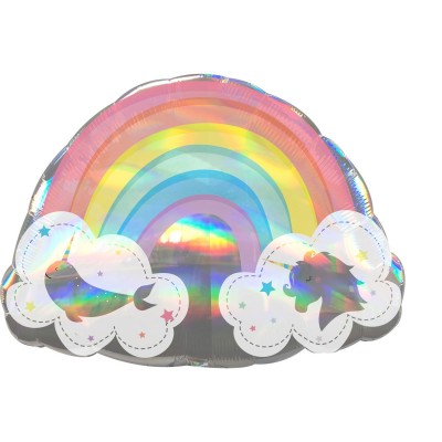 Fóliový balón SuperShape holografický dúha