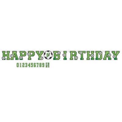 Baner jumbo futbalový Happy B-Day