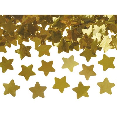 Vystreľovacie konfety hviezdy zlaté 60 cm