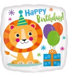 Fóliový balón Lev Happy Birthday