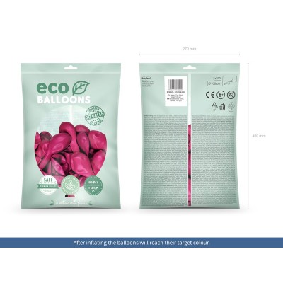 Latexové ECO Balóny metalické ružové