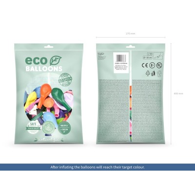 Latexové ECO Balóny metalické mix farieb