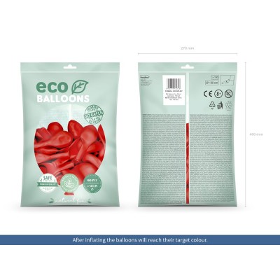 Latexové ECO Balóny pastelové červené
