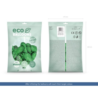 Latexové ECO Balóny pastelové svetlo zelené