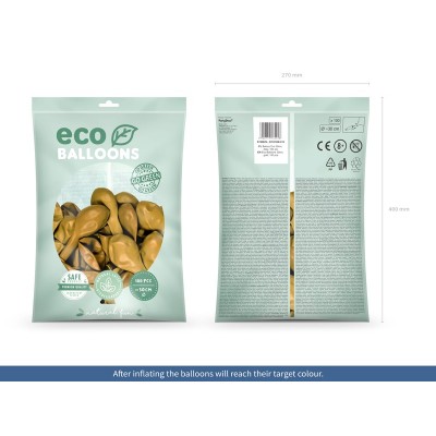 Latexové ECO Balóny metalické zlaté