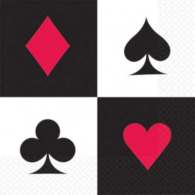 Servítky Casino párty malé