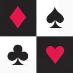 Servítky Casino párty malé