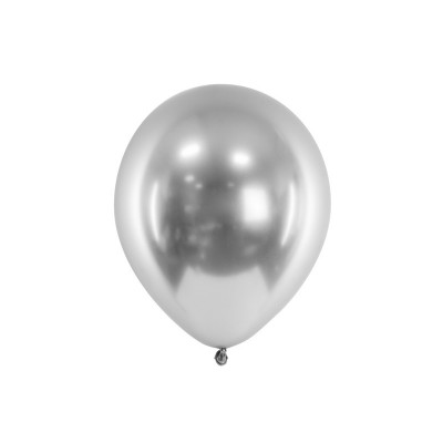 Latexový balón lesklý strieborný