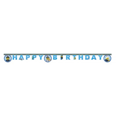 Písmenkový baner Happy B-Day Lego city