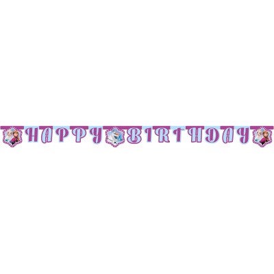 Písmenkový baner Frozen northern lights Happy B-Day