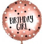 Fóliový balón rose gold Happy B-Day