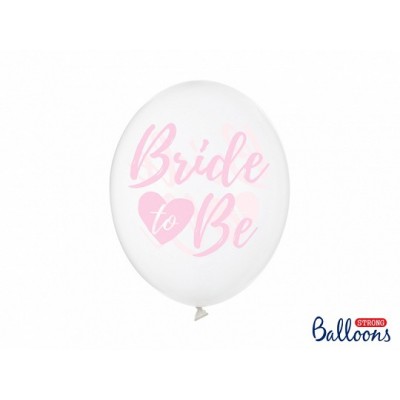 Latexový balón kryštálový Bride to be