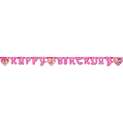 Písmenkový baner princezná Happy B-Day