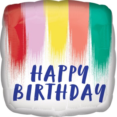 Fóliový balón Happy B-Day farebný