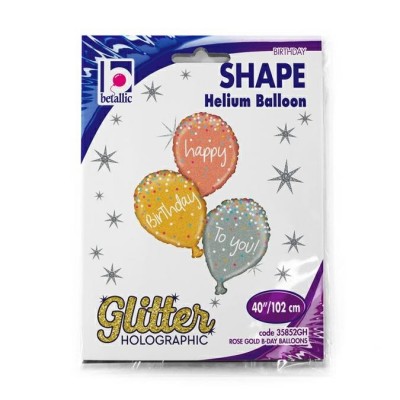 Fóliový balón mega supershape Happy B-Day to you