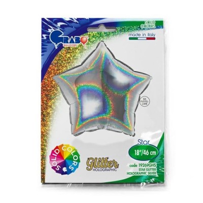 Fóliový balón holografický glitter zlatá strieborná