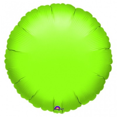 Fóliový balón kruh limetková zelená